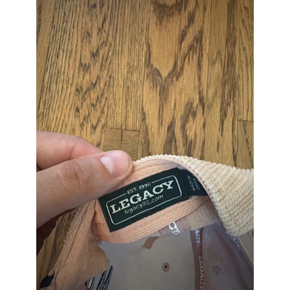 Legacy Cape May New Jersey Corduroy Snapback Hat Tan Navy Rope Cap Mens